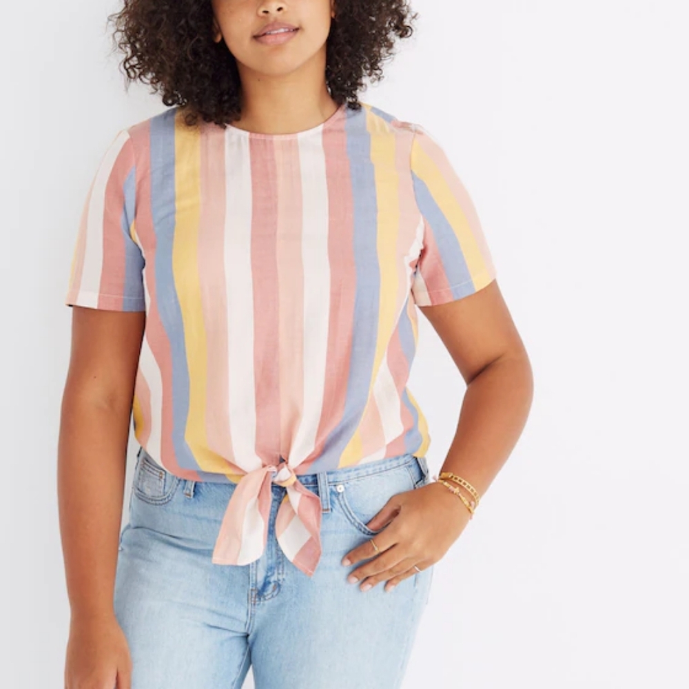 Madewell Button-Back Tie Tee